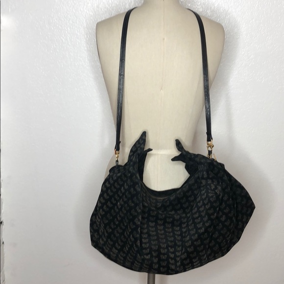Vintage Bottega Veneta suede butterfly crossbody bag - Picture 2 of 8